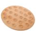 Zerodeko Deviled Egg Tray Wooden Tray Eggs Egg Storage Base Kitchen Dish Egg Dish Deviled Plate Seafood 37.00X30.00X2.00CM Light Yellow