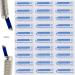 30Pcs Disposable Microblading Needles - Lip & Eyebrow Tattooing | Single Use Only (18 Needle) - Blue - Buy Online on GoSupps.com