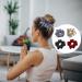 SWYSGS Hair Ties Silk Satin Hair Elastic Bands Ponytail Holder 4 Pieces Hair Accessories Girls - Buy Online on GoSupps.com