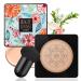 T te de Champignon Air Cushion CC Cream Fond de Teint Correcteur BB Cr me CC Cr me Fondation Hydratant Longue Dur e Couverture Compl te de La Base de Maquillage Impeccable (Naturel) Naturel 20 g (Lot de 1)