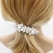 Iaceble Rhinestone Pearl Hair Clip - Vintage Crystal Barrette for Women and Girls - Bridal Hair Accessory (Silver) - Buy Online on GoSupps.com