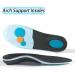 Arch Support Insoles for Flat Feet & High Arches | Shock Absorb Insoles for Plantar Fasciitis Relief - Men & Women (Black S - Buy Online on GoSupps.com