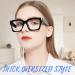 OCCI CHIARI Blue Light Blocking Glasses for Women Oversized Fashion Eyeglasses Reduce Eyestrain Computer Glasses Black - Buy Online on GoSupps.com