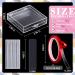 66 Pcs Artificial Nail Storage Box & Display Stand - False Nail Packaging Boxes, Press on Nail Stand for Acrylic Nails - Salon Quality with Double Sided Tape - Buy Online on GoSupps.com