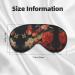 Flower & Butterfly Double-Sided Sleep Eye Mask | Soft Blindfold with Adjustable Strap | Block Out Light - Perfect for Travel & Sleep - Buy Online on GoSupps.com