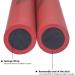 Ausemku Safe Foam Rubber Training Nunchucks with Steel Chain - Black+Red - Buy Online on GoSupps.com