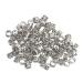 100PCS Ancient Silver Metal Beard Beads - Unique S Shape Dreadlock Decorations for Hair Braiding & DIY Jewelry