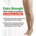 Open Toe Thigh High Compression Stockings 20-30mmHg Firm Support Silicone Band - Large Beige | For Varicose Veins & Edema - Buy Online on GoSupps.com