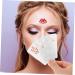 IWOWHERO 1 Set Hanfu Forehead Patch Facial Painting Stencils Mini Makeup Puff Birth Stencil White Pvc - Buy Online on GoSupps.com