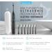 Sonic Rechargeable Electric Toothbrush - 5 Modes Timer 7 Brush Heads Travel Case | Dentist Recommended - Shop Now - Buy Online on GoSupps.com