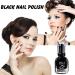 TBeautfave Black Nail Polish Quick Dry&Long Lasting Nail Varnish Neutral Nail Polish Non-toxic Water Based Formula Natural Nail Polish Black Gel Nail Polish for DIY Nail Art - Buy Online on GoSupps.com