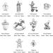 Airssory 100Pcs Vintage Newborn Baby Charms for DIY Jewelry Making - 10 Styles - Buy Online on GoSupps.com