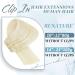 Runature Platinblond Real Human Hair Clip-in Extensions - 40cm 120g Remy Hair Cancer Wigs 16 Inch #60 7 Pieces - Buy Online on GoSupps.com