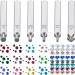 DIY Metal Stamping Kit Crystals Setter Stamping Punches Kit 2600 Pieces Multi Colored Flatback Rhinestones Heart Metal Hand Stamp 5 Pieces Circle Jewelry Design Stamps Jewelry for DIY Crafts  6 Size