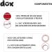 DDOXX Reflective Nylon Dog Leash | 2m Adjustable Leash for All Dog Sizes | XS Red - Durable & Comfortable - Buy Online on GoSupps.com