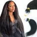 Microlink Hair Extensions Human Hair Kinky Straight Microbead Hair Extensions Remy Hair 60 Grams Per Pack Natural Color 10inch 10" Micro Loop