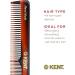 Kent Brushes Handmade Comb A 2T - Medium Size Coarse and Fine Comb - Buy Online on GoSupps.com
