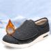 Mens Warm Plush Fleece Diabetic Shoes - Comfortable Slip-On Arthritis & Edema Slippers for Elderly - Size 12 Color Gris - Buy Online on GoSupps.com