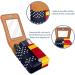 Travel Lipstick Organizer Case - Portable Makeup Bag with Mirror | American & German Flag | Perfect for On-the-Go Beauty - Buy Online on GoSupps.com