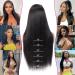 Rxy 13x6 HD Lace Front Wig - 100% Brazilian Real Hair Wig for Women - 22 Inches Natural Black with Baby Hair - Buy Online on GoSupps.com