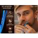 Blue Titanium Beard Scissors - Precision Moustache & Nose Hair Scissors with Micro Serration | International Shipping Available - Buy Online on GoSupps.com