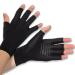 Donfri Copper Infused Compression Arthritis Gloves Fingerless Carpal Tunnel Pain Relief Gloves For Man Women Hand Support Wrist Brace for Rheumatoid Tendonitis Swelling Crocheting Typing (M) 1pair Medium