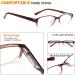 Shop NORPERWIS 6 Pack Ladies Reading Glasses - Trendy Blue Light Blocking Spring Hinge Eyewear for Women (Mix Color 2.00 - Buy Online on GoSupps.com