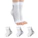 3 pairs Neuropathy Socks Soothe Socks for Neuropathy Pain Tendonitis compression socks Plantar Fasciitis Neuropathy Pain- Brace For Women And Men(L-XL white) White L-XL