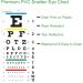 Upgraded 22x11 Plastic Low Vision Eye Chart for Eye Exams - 20 Feet Test Distance - Buy Online on GoSupps.com