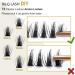 72 Cluster Lashes D Curl | Soft Fluffy Natural Eyelash Extensions - UK-FD-B38-D-16 - Buy Online on GoSupps.com