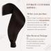 Ponytail Extensions - Hetto Real Hair Brown Smooth Braid Remy Extensions #2 Darkest Brown 45 cm 80g - Shop Now! - Buy Online on GoSupps.com