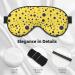 Blue Spots Print Sleep Eye Mask | Soft Blindfold with Elastic Strap for Travel & Night Sleeping - Buy Online on GoSupps.com
