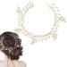 Fairvital bride wedding hair tires gold sparkle crystal rhinestones leaves headgear bride hair accessories for women and girls (gold)