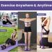 Fitness Pedal Ankle Puller Pedal Resistance Elastic Band 4-Tube Elastic Pull Rope Tension Rope Resistance Band Multifunction Pedal Puller Resistance Band for Abdomen/Waist/Arm/Leg Training Purple - Buy Online on GoSupps.com