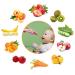 Baby Food Feeder Fresh Food - 2 Pack Fruit Feeder Pacifier Set | Silicone Pacifiers & Dispensing Spoon | Teether Feeding Set for Babies - Pink - Buy Online on GoSupps.com