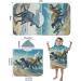Buy Aiorber Dinosaur Hooded Children's Bath Towel - Microfiber Beach Poncho 76x76cm for Kids & Toddlers Perfect for Boys & Girls - Buy Online on GoSupps.com