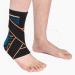 VITTO Ankle Support for Sprained Ankle Arthritis Joint Pain Strains Ankle Injury Recovery Rehab Sports Basketball - Multi Zone Compression Sleeve (L with Strap) L with Strap 1