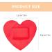 FRCOLOR 50pcs Red Heart Shaped Adhesive Bandages for Kids | First Aid Patches for Cuts & Scrapes | Ideal for School Nurses - Buy Online on GoSupps.com