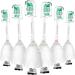 Jiuzhoudeal Replacement Toothbrush Heads for Philips Sonicare E-Series Compatible with Sonicare Essence Elite Advance CleanCare Screw-on Electric Toothbrush HX7022/66 6 Pack White