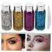 SOESFOUFU 4pcs Set Colorful Eye Shadow White Glitter Eyeshadow Glitter Flakes Body Glitter Gel Liquid - Buy Online on GoSupps.com