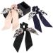 Lolalet 3 Pcs Hair Scarf Scrunchies Hair Ribbons  Hair Scrunchie with Bows for Women Girls  Soft Satin Scrunchy Ties Ponytail Holder with Elastic Hair Bands for Thick Thin Fine Curly Hair