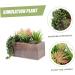 Cabilock Simulation Succulent Potted Plant Wooden Ornaments Plastic Green 23x10x17cm - Buy Online on GoSupps.com