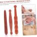 FRCOLOR 6 STK Wooden Acupressure Stick Massage Device - Portable Hand Massager for Relaxation & Pain Relief - Fragrant Red Pear Wood - Buy Online on GoSupps.com