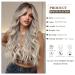Uevies 26-Inch Long Brown & Blonde Synthetic Wig - Realistic Middle Part Ponytail for Halloween Cosplay Parties & Daily Wear - Buy Online on GoSupps.com