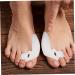 Silicone Gel Thumb Protector Set - 4 Pairs | Valgus Tool Separator Straps | Isolation Care Supplies | Home Curly Gel - White 7x3.5cm - Buy Online on GoSupps.com