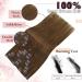Easyouth Clip in Human Hair Extensions - Medium Brown 12 Inch 70g 7Pcs - #4 - Buy Online on GoSupps.com