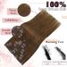 Easyouth Clip-In Extensions | Brown Remy Real Hair | 14 Inch 70g 7pcs | Medium Brown #4 - Hair Recovery Clips - Buy Online on GoSupps.com