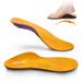 Dynwalker Orthotic insoles metatars salgia Plantar fasciitis High Bows Support for women and men Eva foam give way to the whole day shock absorption orange xxs: (Women35-36)