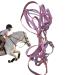Adjustable Horse Halter | Heavy Duty Chin and Throat Snap Halter Horse - Comfortable Padded Nylon Horse Halter for Training Equestrian Grooming Lambo Purple