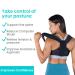 Vive Posture Corrector - Adjustable Upper Back Brace for Kyphosis Neck & Shoulder Pain Relief - Universal Clavicle Support for Men & Women - Buy Online on GoSupps.com